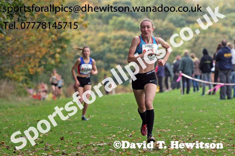 Womens under-17s Northern Cross Country Relays, Graves Park, Sheffield. Photo: David T. Hewitson/Sports for All Pics
